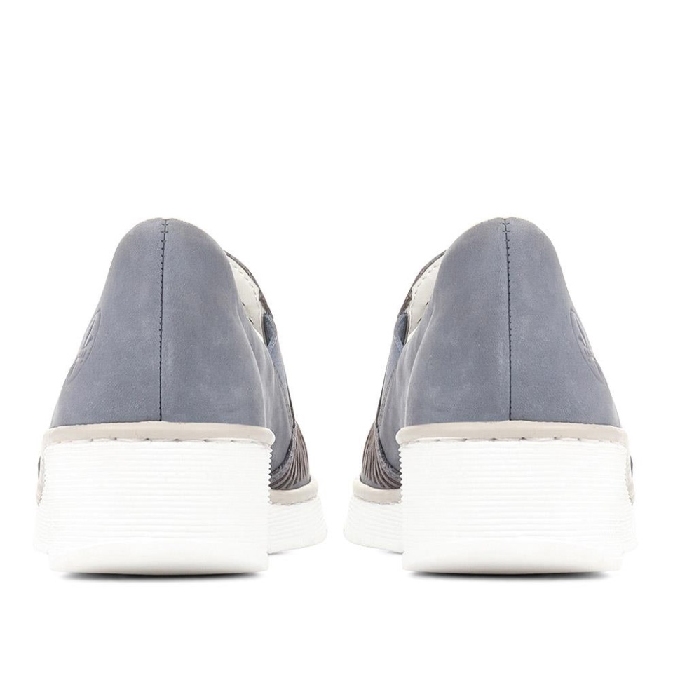 Rieker Denim Slip-on Sommersko