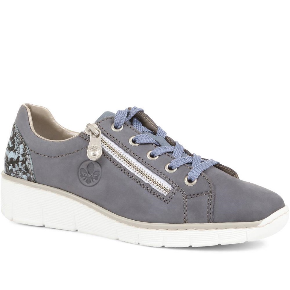 Rieker Kilesko Med Snøring Denim