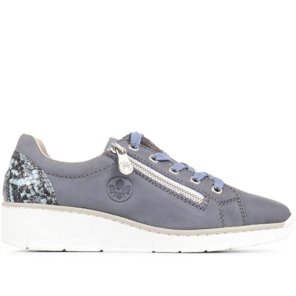 Rieker Kilesko Med Snøring Denim