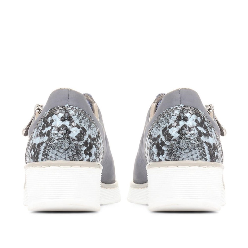 Rieker Kilesko Med Snøring Denim