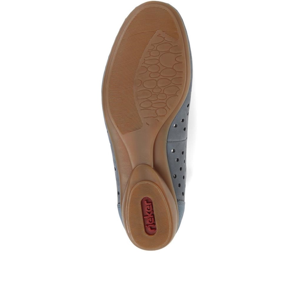 Rieker Slip-on Ballet Pumps Denim