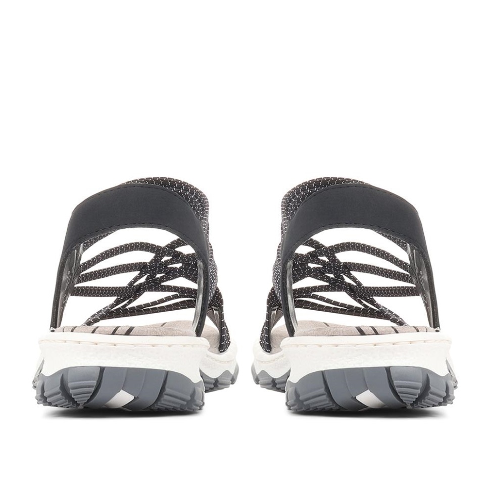 Rieker Stretchy Pull-on Sandaler Marine