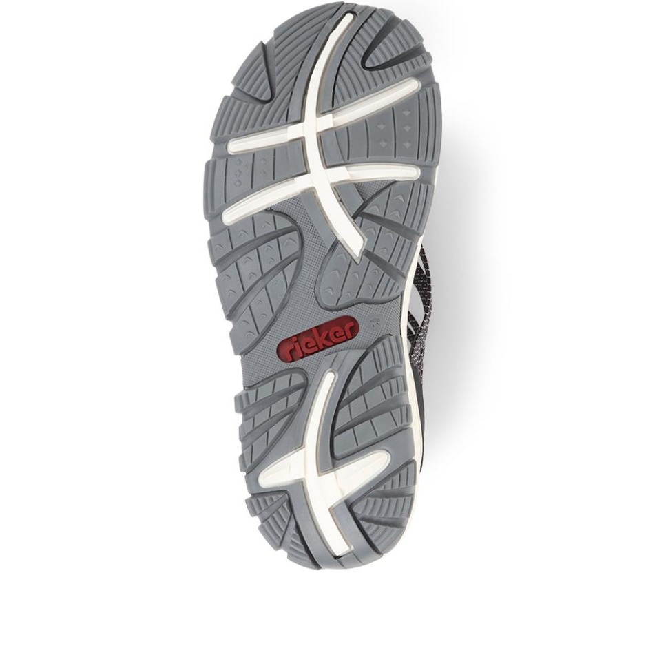 Rieker Stretchy Pull-on Sandaler Marine