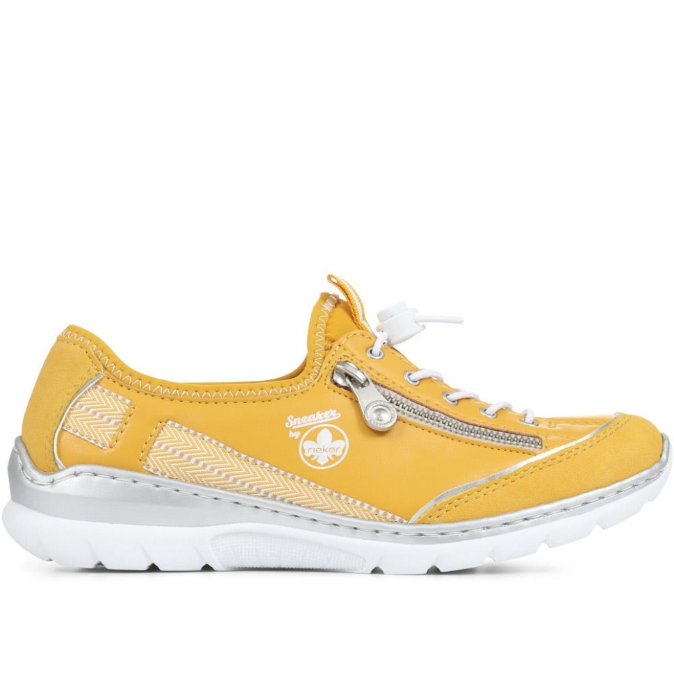 Rieker Slip-on Joggesko Med Bred Passform Gul