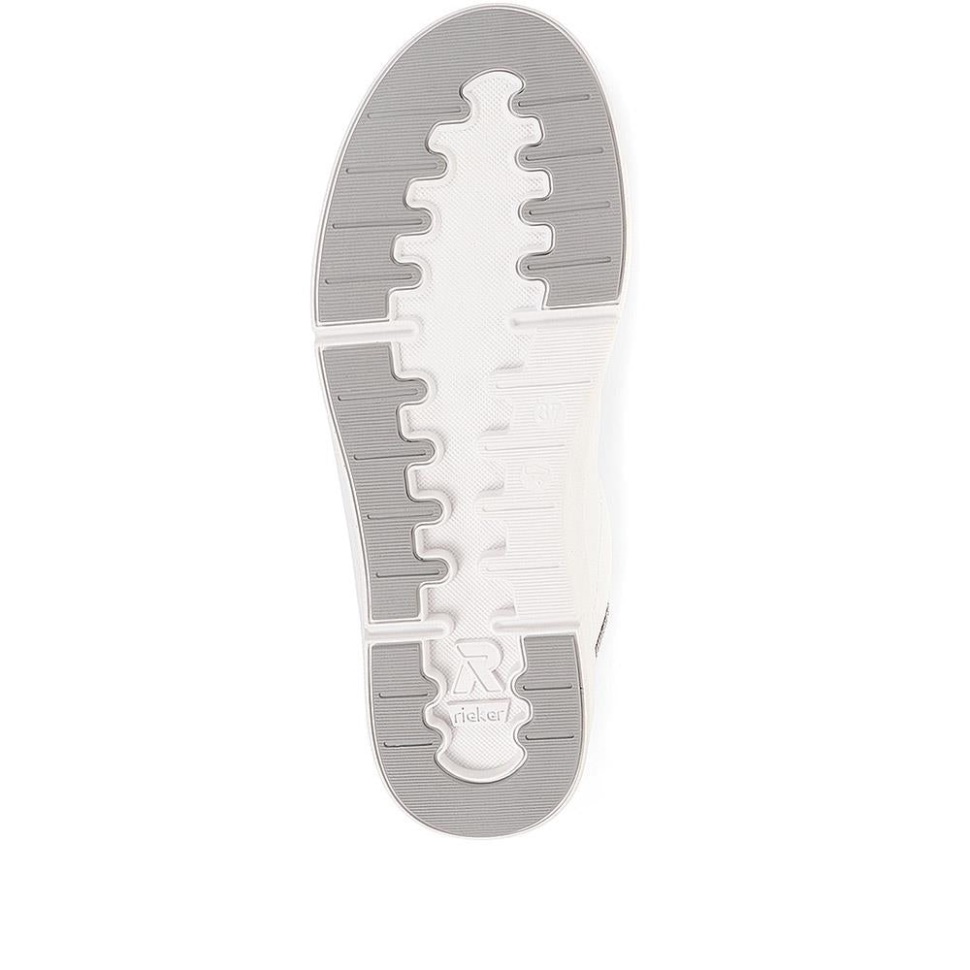 Rieker Damesko Med Snøre Hvit