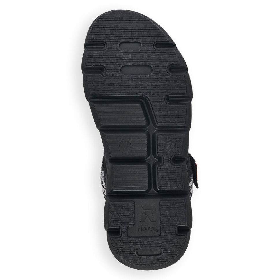 Rieker Schwarz 20801 Keisersnitt For Menn