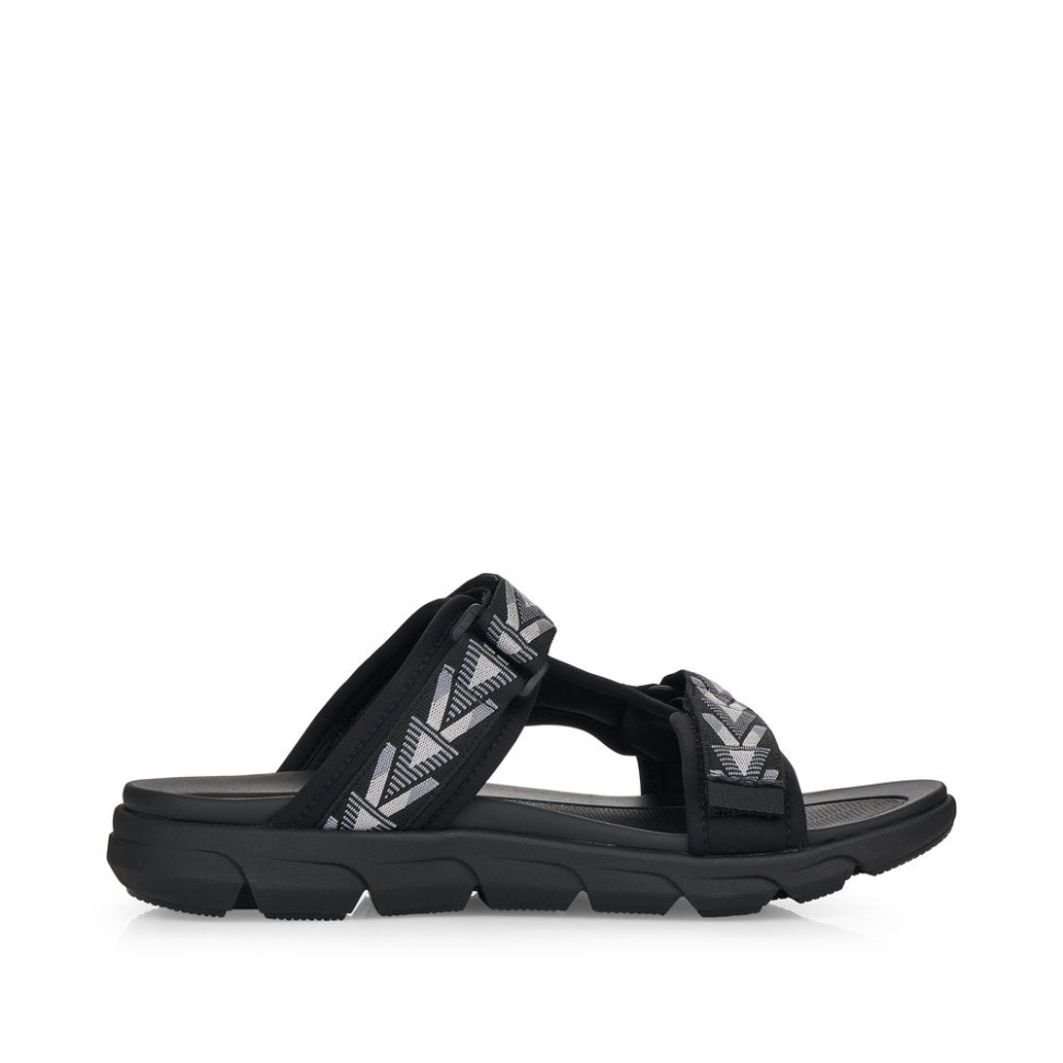 Rieker Schwarz 20801 Keisersnitt For Menn