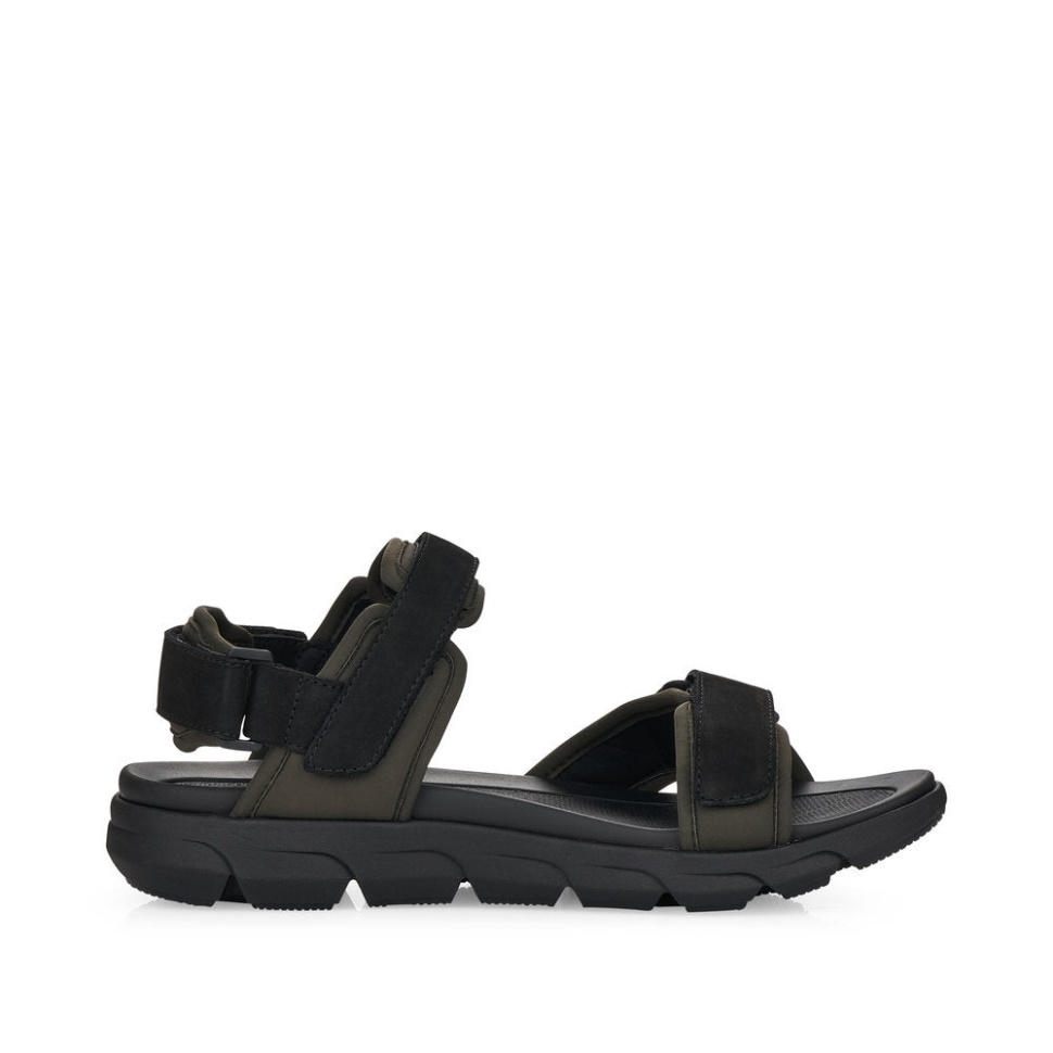 Rieker Schwarz 20803 Keisersnitt For Menn