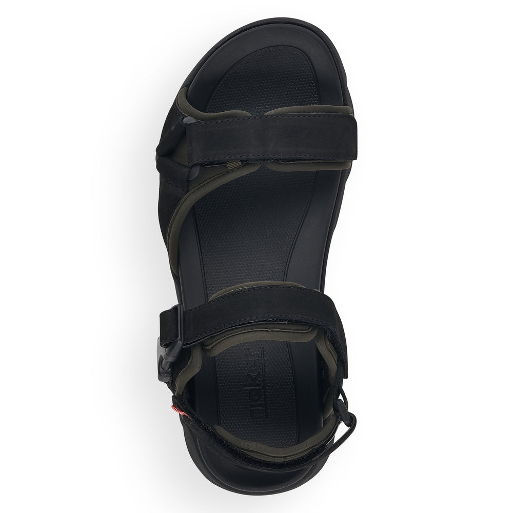 Rieker Schwarz 20803 Keisersnitt For Menn